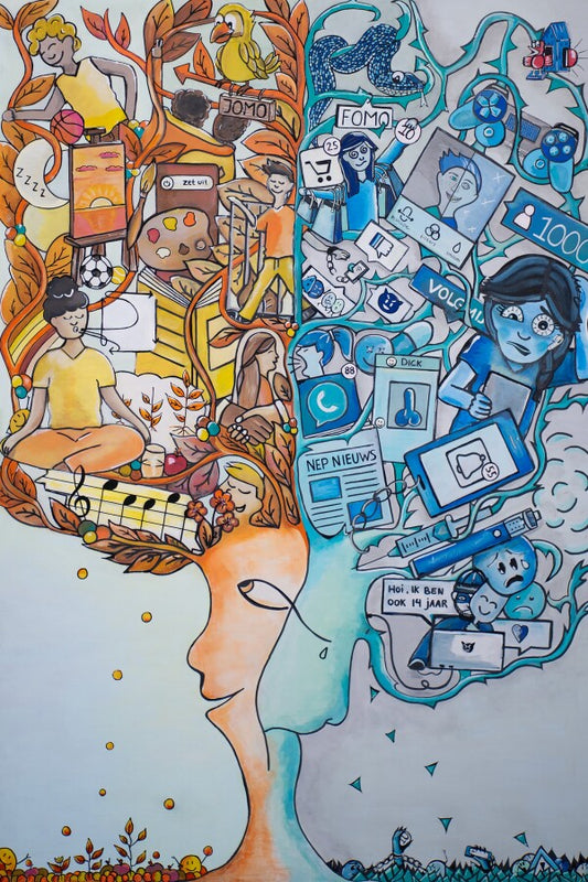 Poster De Keuze-Boom: JOMO (Joy of Missing Out) versus  FOMO