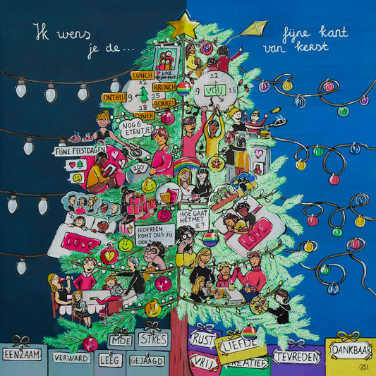 Canvas - Fijne kant van Kerst