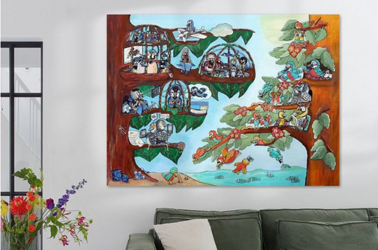 Canvas - Vrij als een vogel