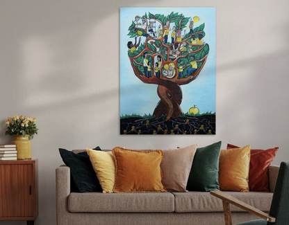 Originele schilderij - De Behoefteboom