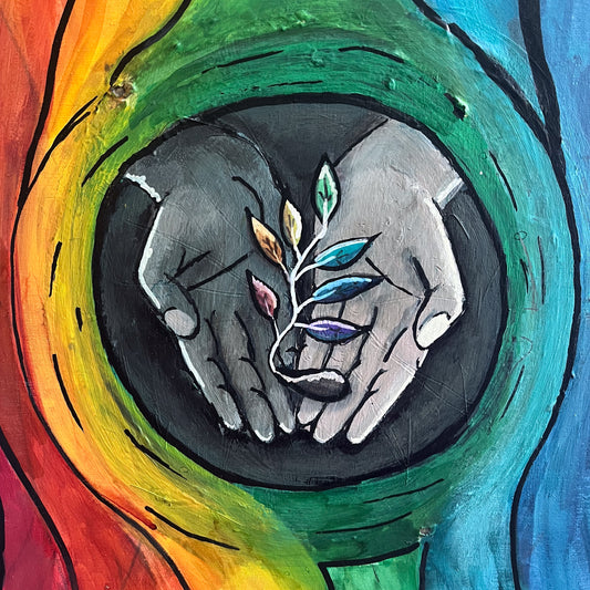 Canvas  - Plant een zaadje van mensheid