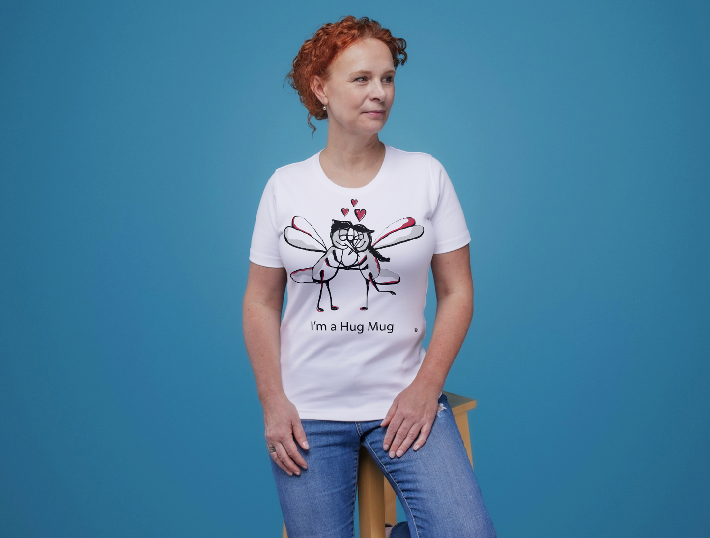 T-Shirt Vrouw -  I'm a Hug Mug
