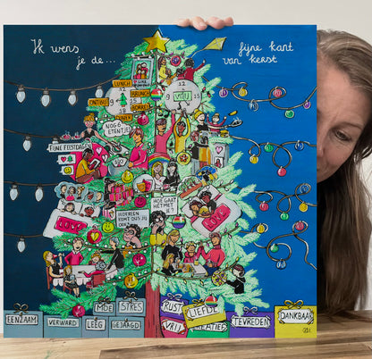 Canvas - Fijne kant van Kerst