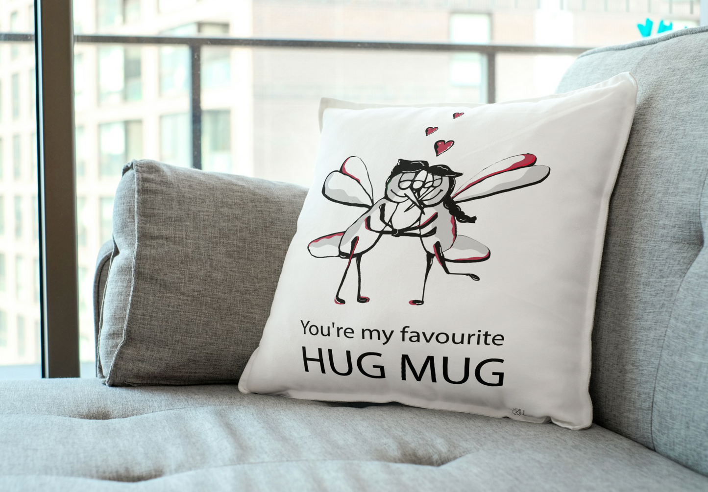 Kussen verschillende maten. You're my favorite Hug Mug