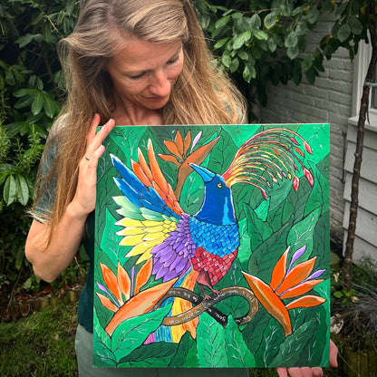 Paradijsvogel | Be who you want to be | canvas