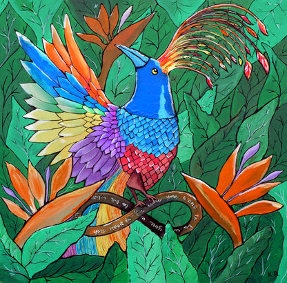 Paradijsvogel | Be who you want to be | canvas