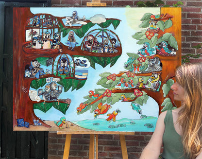 Canvas - Vrij als een vogel